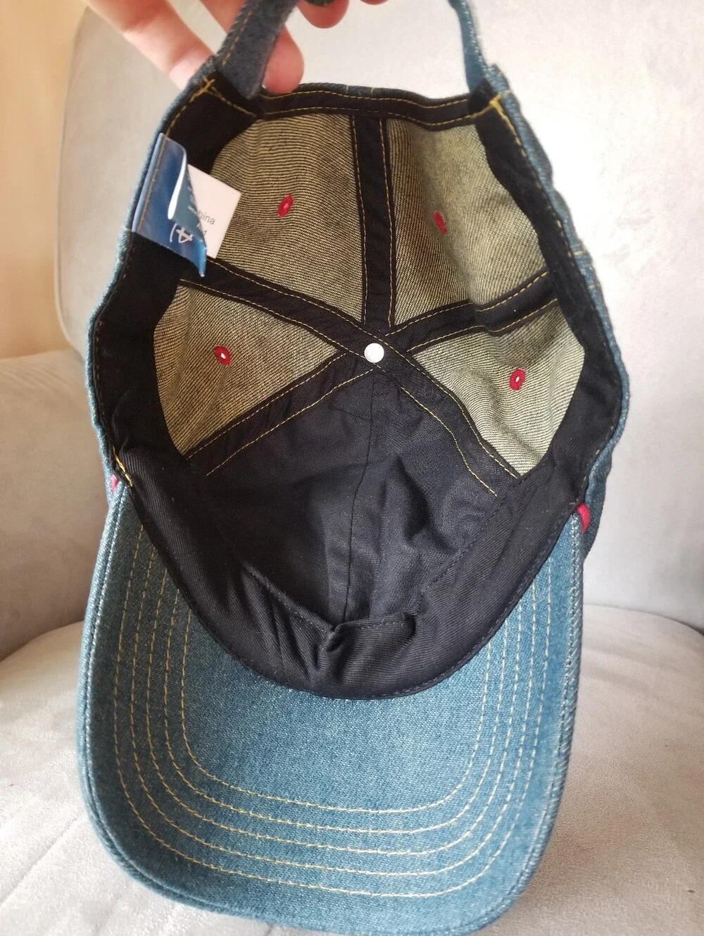 VTG Disney Mickey Mouse Blue and Red Denim Youth Cap